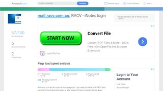 
                            3. Access mail.racv.com.au. RACV - iNotes login