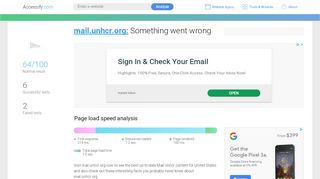 
                            8. Access mail.unhcr.org. Something went wrong