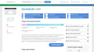 
                            3. Access mccmail.de. Login