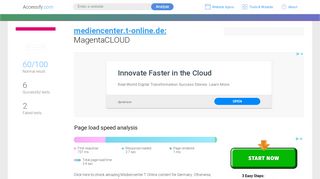 
                            3. Access mediencenter.t-online.de. MagentaCLOUD
