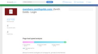 
                            2. Access members.zenithgolds.com. Zenith Golds - Login
