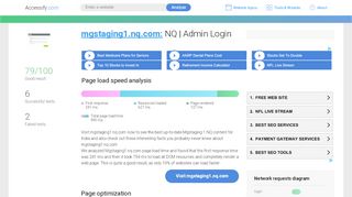 
                            9. Access mgstaging1.nq.com. NQ | Admin Login