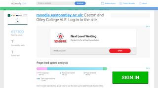 
                            2. Access moodle.eastonotley.ac.uk. Easton and Otley College ...