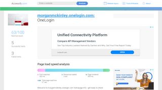 
                            8. Access morganmckinley.onelogin.com. OneLogin