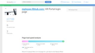 
                            1. Access mployee.ifbhub.com. HR Portal login page