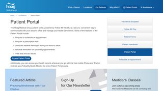 
                            3. Access My Patient Portal | Hoag Medical Group