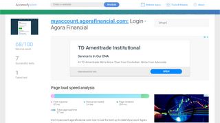 
                            8. Access myaccount.agorafinancial.com. Login - Agora Financial