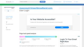 
                            6. Access myaccount.hireachbroadband.com. User Login