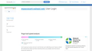 
                            1. Access myaccount.vainavi.net. User Login