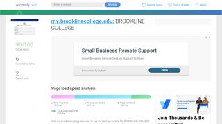 
                            8. Access my.brooklinecollege.edu. BROOKLINE COLLEGE