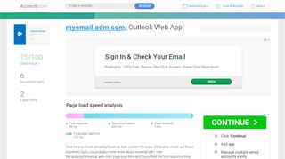 
                            6. Access myemail.adm.com. Outlook Web App