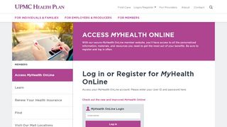 
                            11. Access MyHealth OnLine | UPMC Health Plan