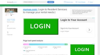 
                            9. Access mymaa.com. Login to Resident Services to …