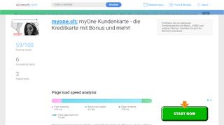 
                            8. Access myone.ch. myOne Kundenkarte - die Kreditkarte mit ...