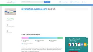 
                            1. Access mypractice.avisena.com. Log On