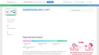 
                            9. Access mystericycle.com. Login