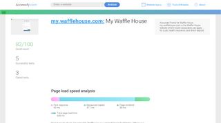 
                            8. Access my.wafflehouse.com. My Waffle House