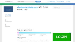 
                            8. Access nbndaportal.telstra.com. NBN Co DA Portal - Login