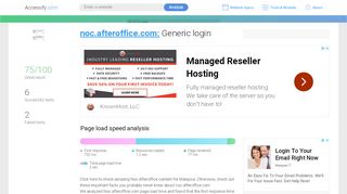 
                            8. Access noc.afteroffice.com. Generic login