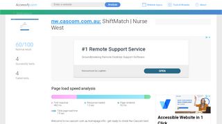 
                            10. Access nw.cascom.com.au. ShiftMatch | Nurse West