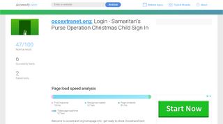 
                            5. Access occextranet.org. Login - Samaritan's Purse ...