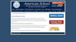 
                            4. ACCESS ONLINE CENTER - americanschoolofcorr.com