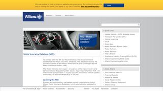 
                            4. Access our Motor Insurance Database - Allianz MID