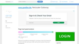 
                            3. Access owa.goethe.de. Netscaler Gateway