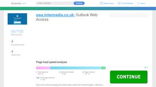
                            9. Access owa.intermedia.co.uk. Outlook Web Access