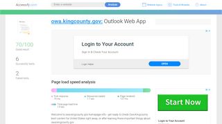 
                            1. Access owa.kingcounty.gov. Outlook Web App