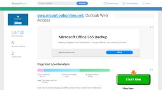 
                            8. Access owa.msoutlookonline.net. Outlook Web Access - Accessify