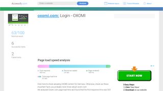 
                            1. Access oxomi.com. Login - OXOMI