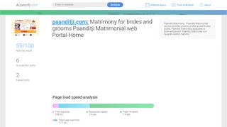 
                            3. Access paanditji.com. Matrimony for brides and grooms ...