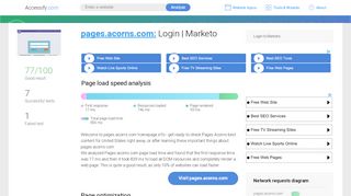 
                            7. Access pages.acorns.com. Login | Marketo