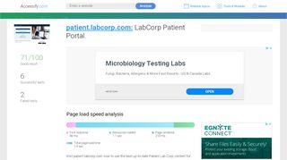 
                            2. Access patient.labcorp.com. LabCorp Patient Portal