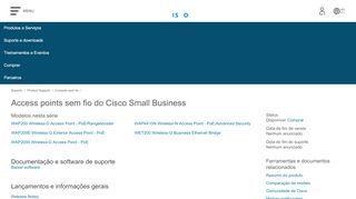 
                            5. Access points sem fio do Cisco Small Business