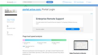 
                            8. Access portal.arise.com. Portal Login