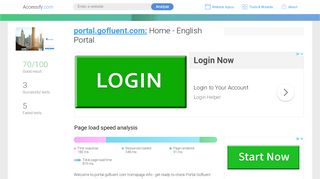 
                            4. Access portal.gofluent.com. Home - English Portal