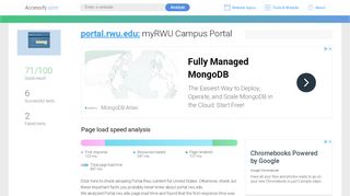 
                            8. Access portal.rwu.edu. myRWU Campus Portal