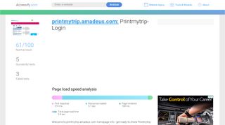 
                            5. Access printmytrip.amadeus.com. Printmytrip-Login