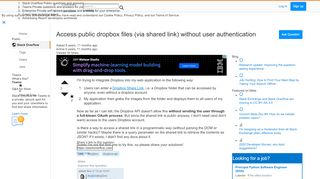 
                            5. Access public dropbox files (via shared link) …