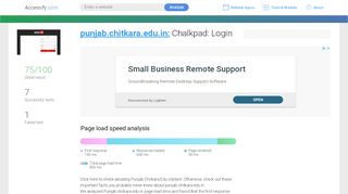 
                            6. Access punjab.chitkara.edu.in. Chalkpad: Login