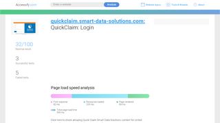 
                            6. Access quickclaim.smart-data-solutions.com. QuickClaim: Login