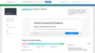 
                            6. Access quore.co. Quore | Home