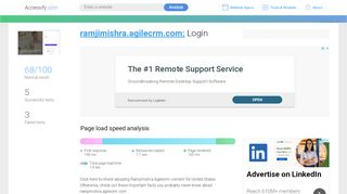 
                            6. Access ramjimishra.agilecrm.com. Login