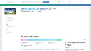 
                            8. Access randfw.drivertech.com. DriverTech FleetWatcher - none