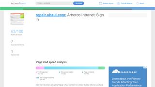 
                            4. Access repair.uhaul.com. Amerco Intranet: Sign in