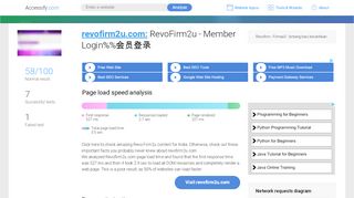 
                            1. Access revofirm2u.com. RevoFirm2u - Member Login%%会员登录