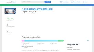 
                            7. Access ri-cumberland.myfollett.com. Aspen: Log On