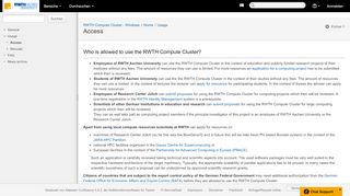 
                            3. Access - RWTH Compute Cluster - Windows - Confluence